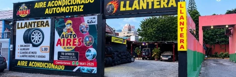 Fachada del taller Auto Aires El Paps, tomada de sus publicaciones